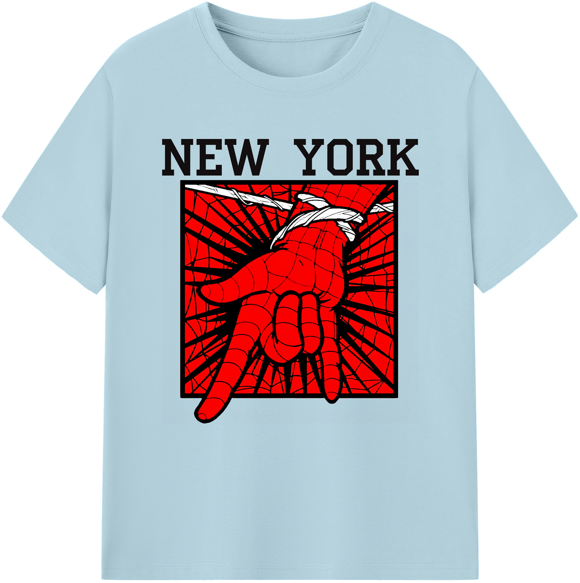 （画像用） Spider Man スパイダーマン 綿100％半袖Tシャツ（フロントプリント）